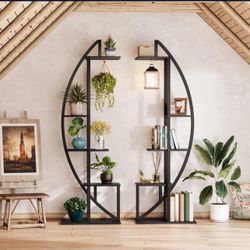 Curved Plant Stand Pack of 2, 5-Tier Flower Display Shelf