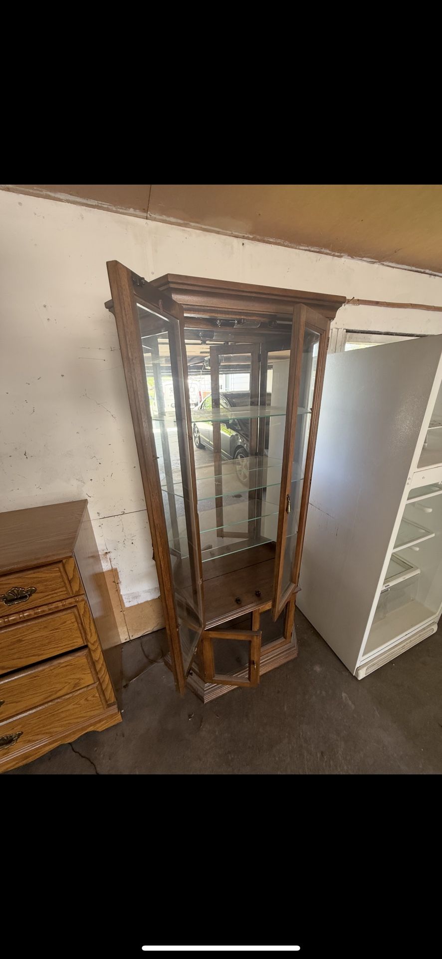 Antique Glass Cabinet