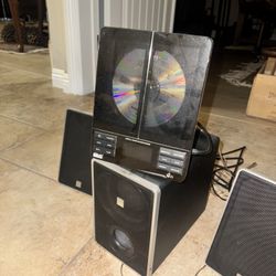Pre-owned Vertical Cd / MP3  Micro System NXT Player Speakers 