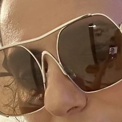 Miu Miu MU A55S Steel Square Sunglasses Color: SILVERNew