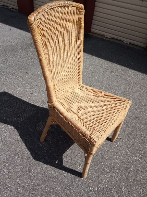 Natural Wicker desk chair for Sale in Largo, FL OfferUp