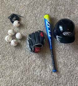 Kids baseball equipment