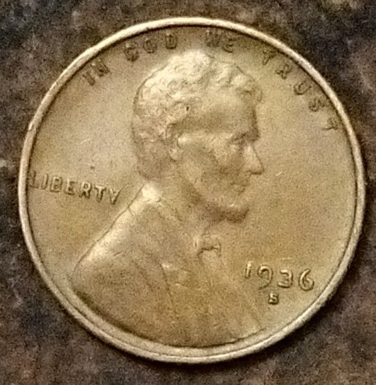 Set Of Two 1930's Sanfransico Mint Lincoln Wheat Pennies