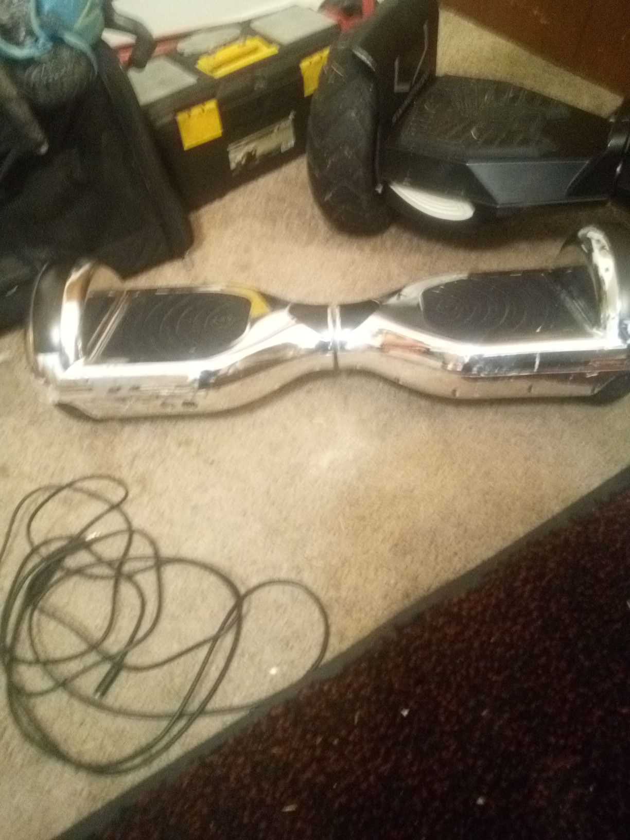 Street Style Hoverboard w/Bluetooth Chrome up to 10mph w/charging cable