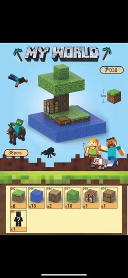 Magnetic Building Blocks Tree & Water Set 38PCS Compatible with Pixel World