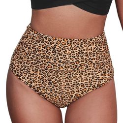 NWT! Cupshe High Waist Leopard Bikini Bottom