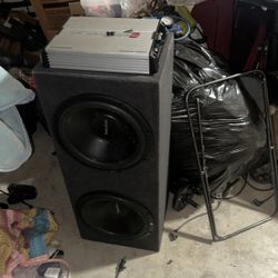 Subwoofers - 2 12” Subs + Amp Combo