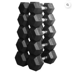 20-40lb Rubber Dumbbell Sets BRAND NEW