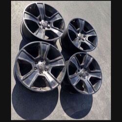 4 — 20x9 6x5.5 6x139.7 Stock Ram 1500 Yukon Tahoe Wheels Rims !!