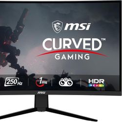 Price Firm. MSI G32C4X, 32" Gaming Monitor, 1920 x 1080 (FHD) Curved Gaming Monitor, 1 ms, 250Hz, FreeSync, 1500R, HDMI, DP, Tilt Adjustable