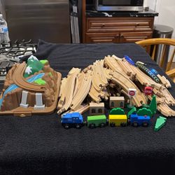 Train Track. &  Mountain.  & Train