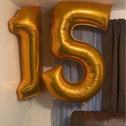 15 Helium Balloons 