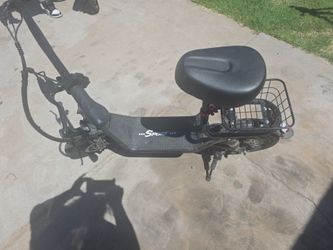Sport Electric Scooter with Seat and Basket