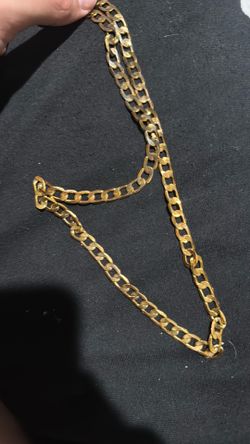 18k gold cuban chain