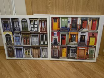 White Ikea Shadowbox Wall Frames