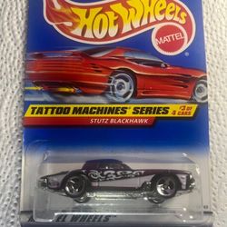 1998 Hot Wheels Tattoo Machines Stutz Blackhawk #3 of 4 New 
