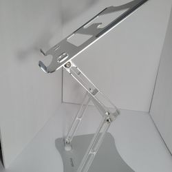Portable Laptop Stand Adjustable Height 3 Tier Fits All Laptops Carbon Steel