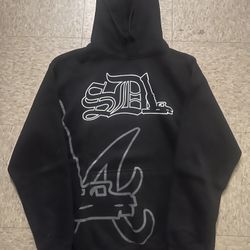SDL black hoodie LA/Gloc design Size M