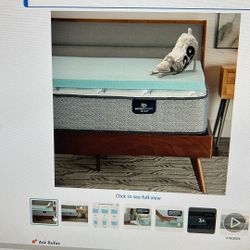 Serra ThermaGel Cooling Pressure Relieving Memory Foam Topper 2 Inch King