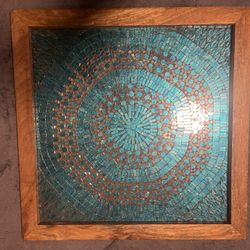 Decorative Glass Wall Piece and Paintings All OBO