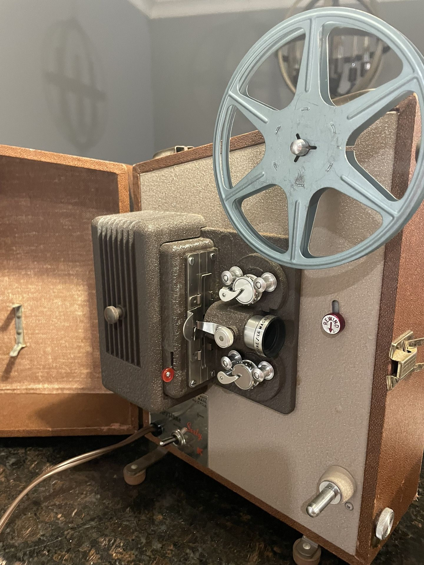 Vintage Keystone Sixty 8mm Film Projector with Case