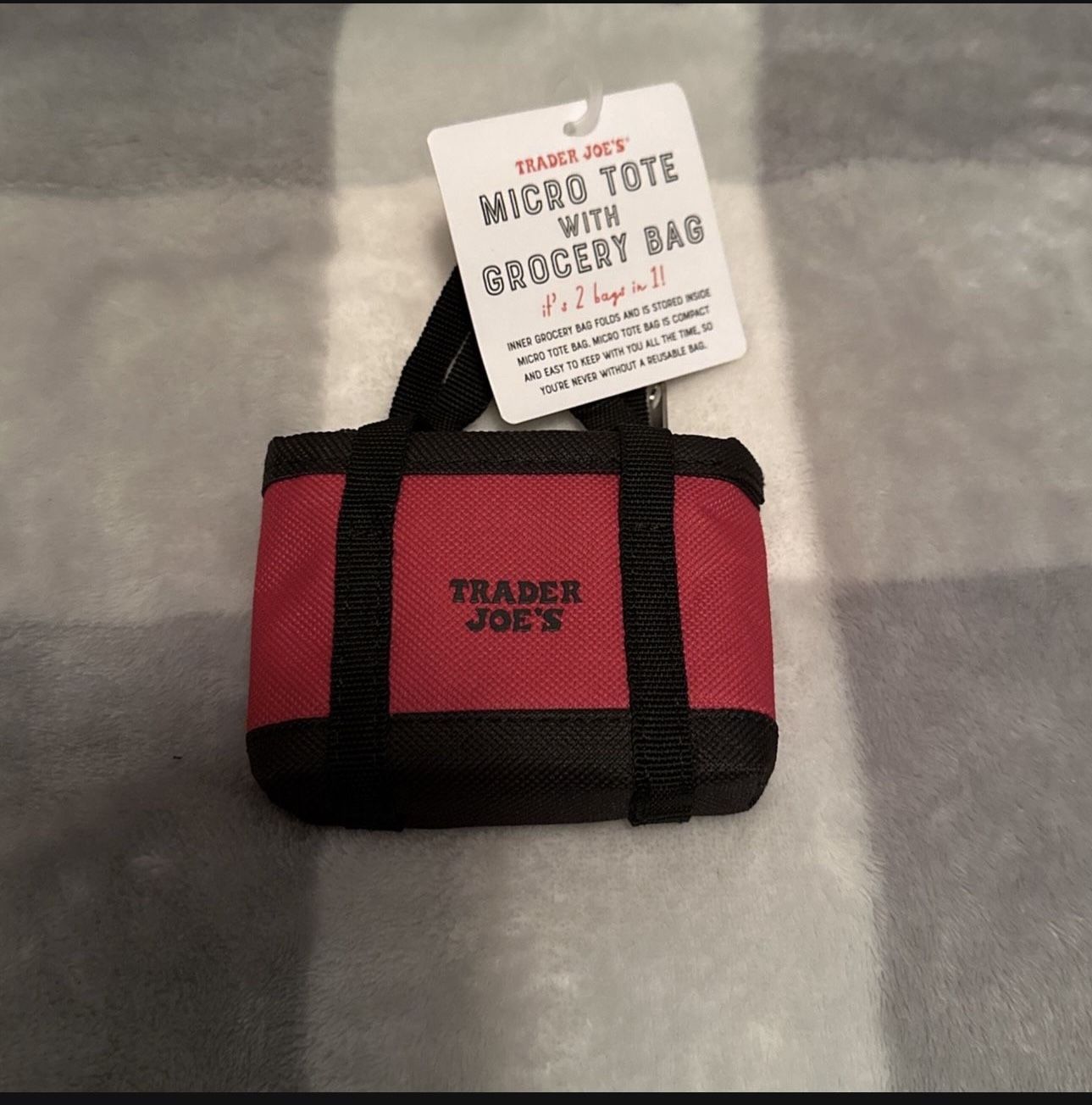 Trader Joe’s Mini Micro Tote/Grocery Bag 