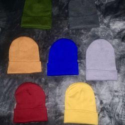 7 Pack Kid Size Beanies 