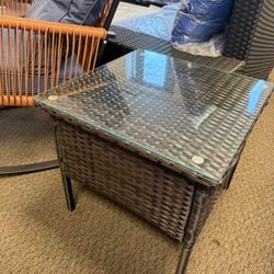 outdoor Patio Wicker Table
