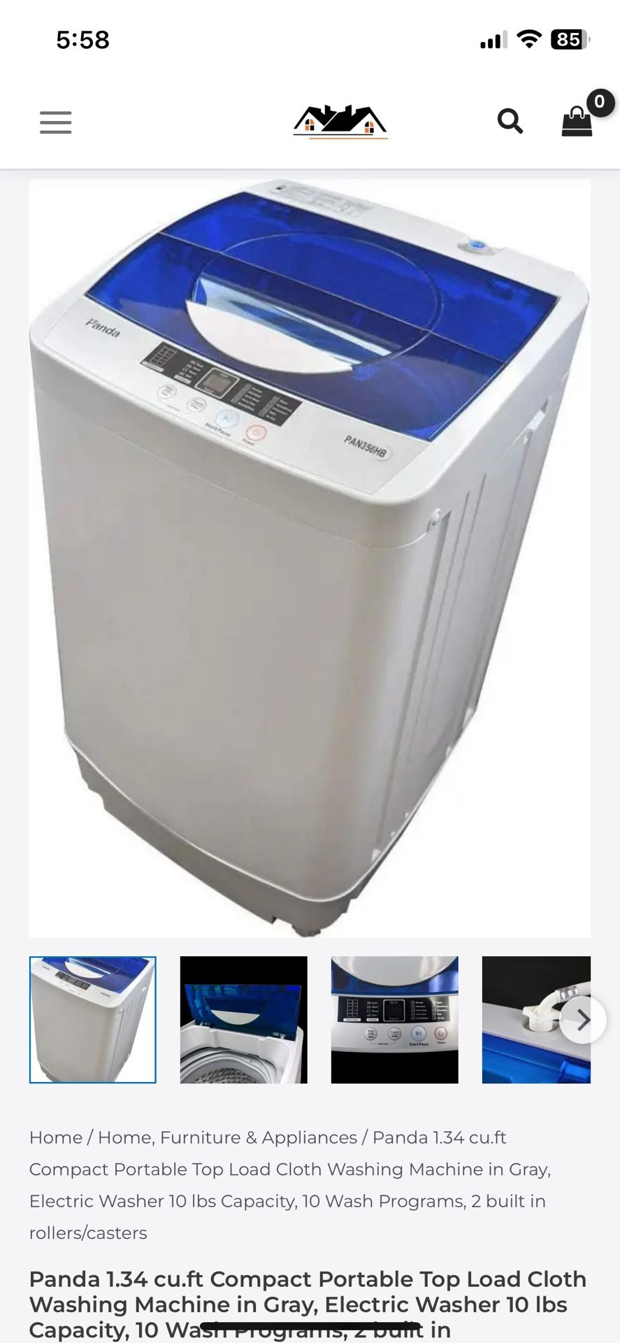 Slightly Used Panda Washer And Dryer