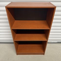 Wooden Three Shelf Bookcase (3.5 Ft Tall)
