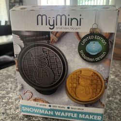 Mini Snowman Waffle Maker 