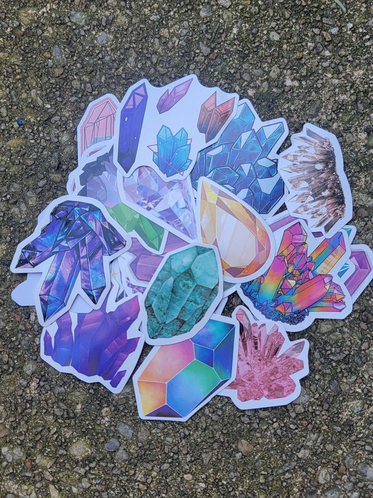 10 Crystal Stickers 
