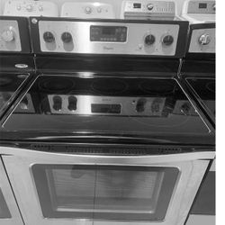 Whirlpool glasstop stove stainless