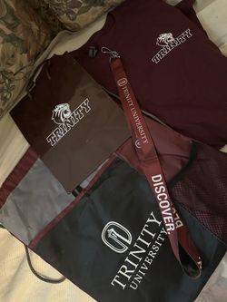 Trinity University Swag- Class of 2021 T-shirt, lanyard, backpack, & gift bag NEW