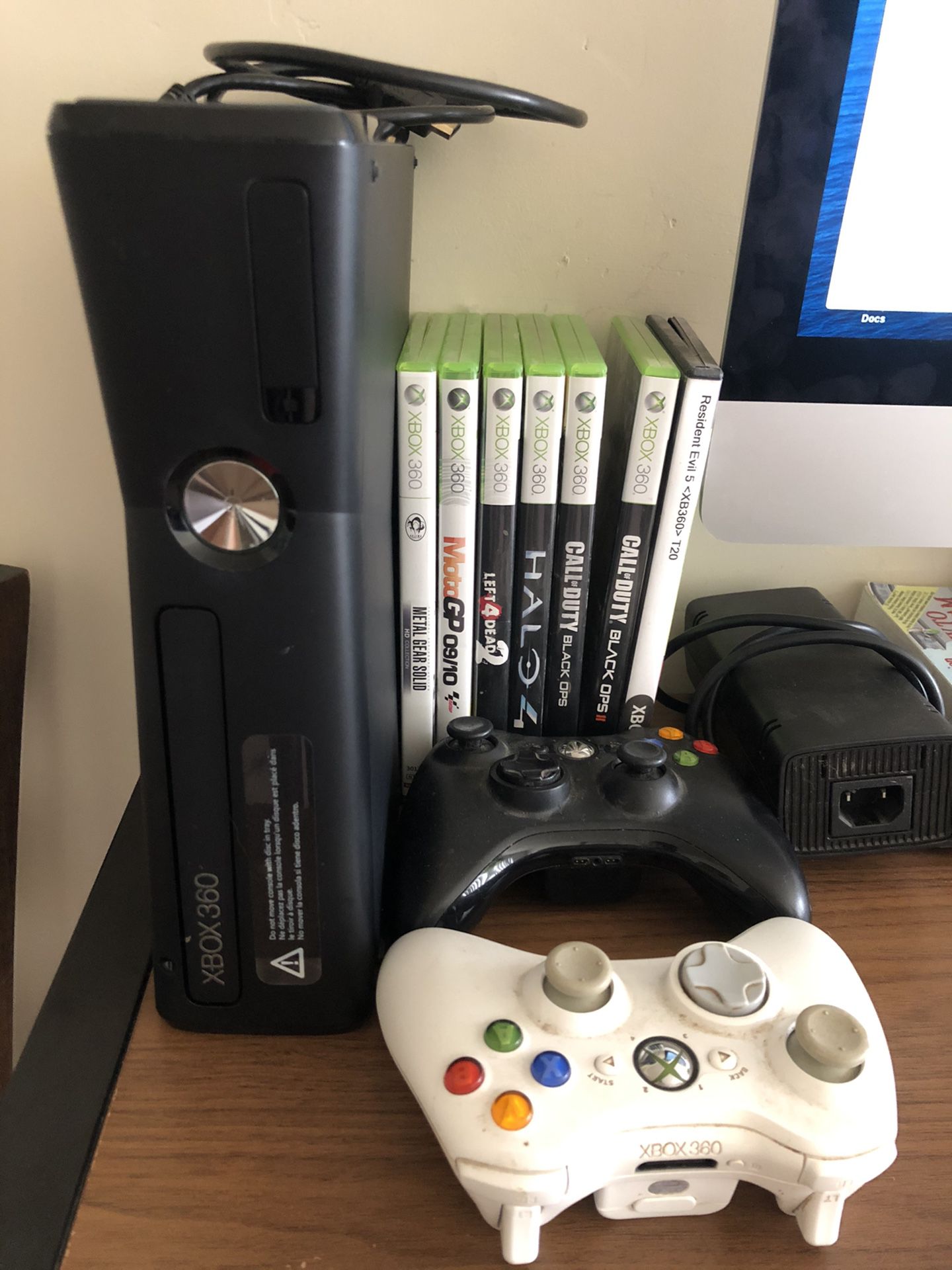 Xbox 360 with 7 games