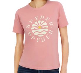 Spyder Women's Retro Sunset Graphic Short Sleeve Tee T-Shirt SMALL