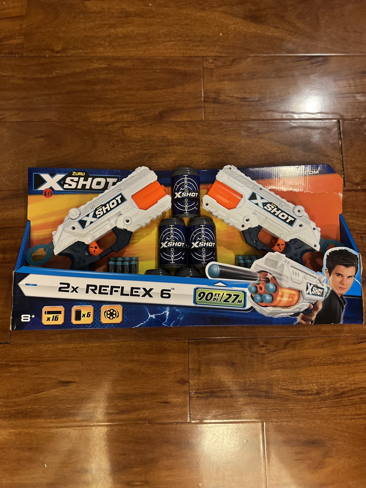 Zuru X-Shot, 2 x Reflex, 6 shot, 16 darts, New sealed in box