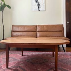 Mid-Century Modern Drexel Large Walnut Round Coffee Table