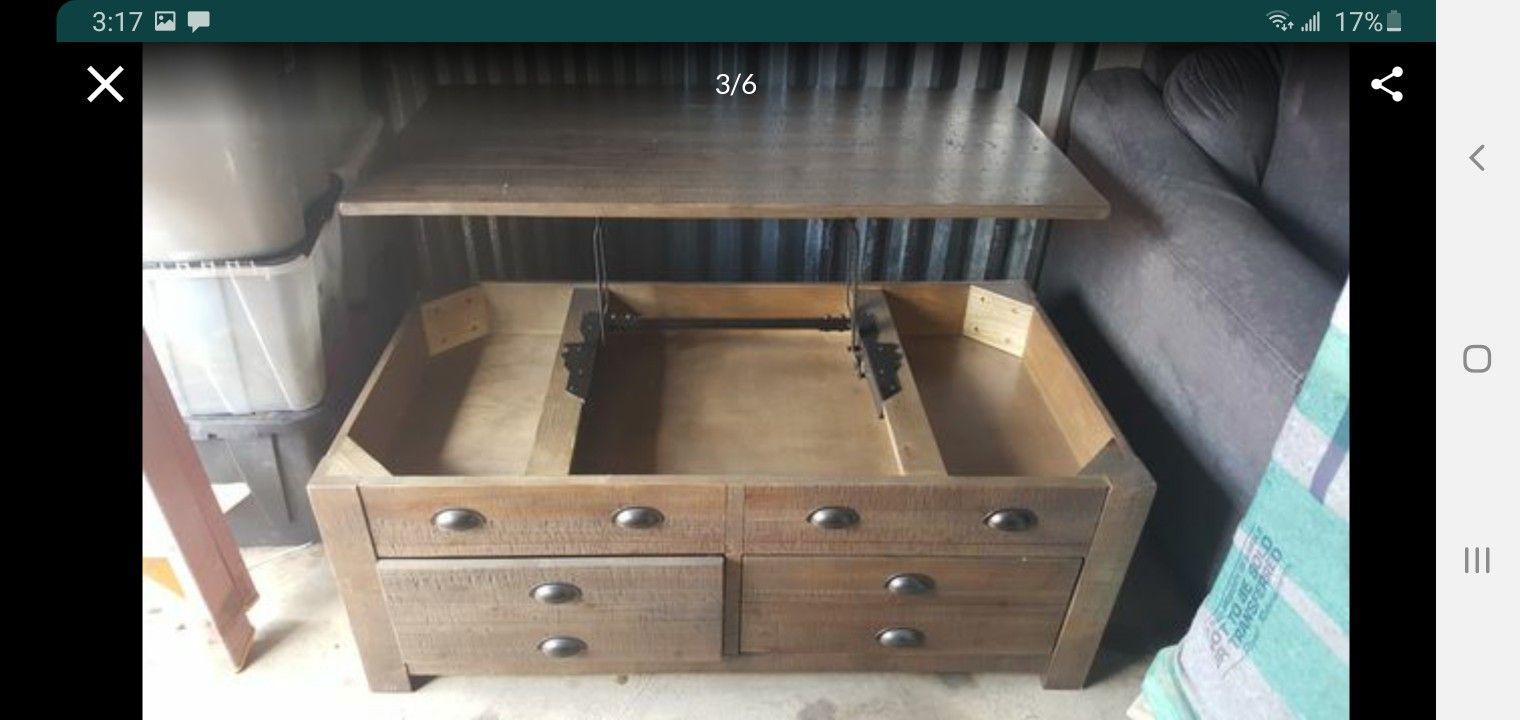 Table and 2 end tables 