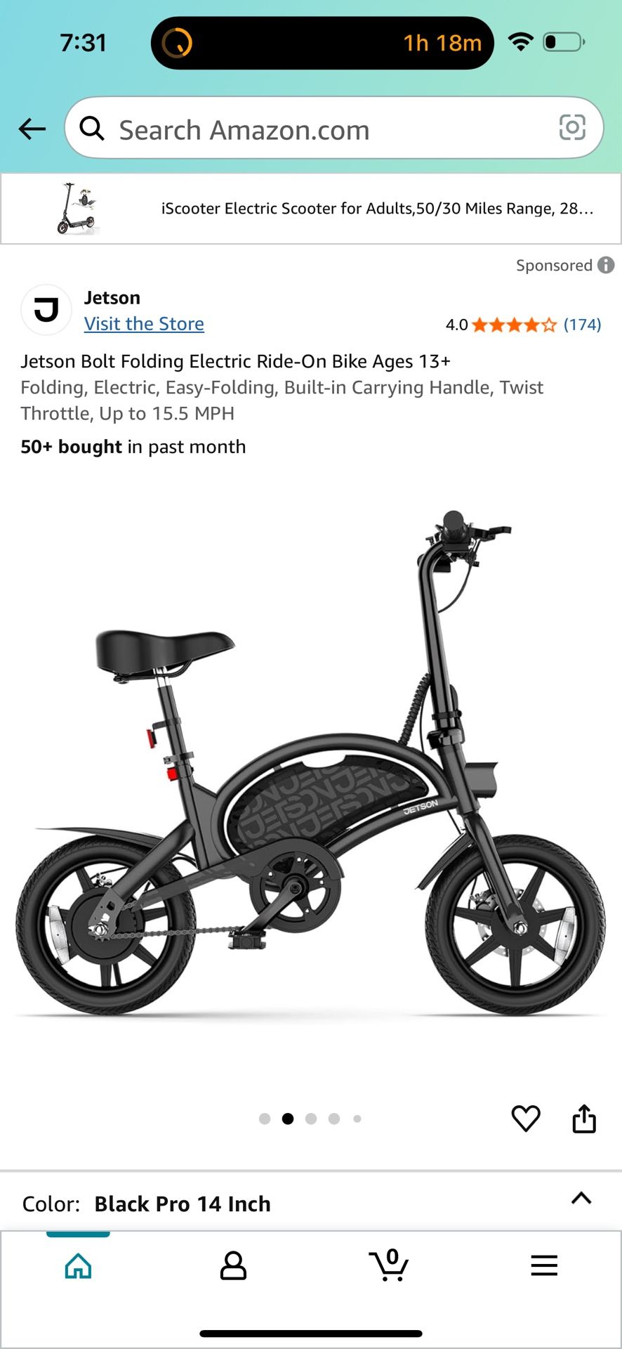 Jetson Bolt Ebike