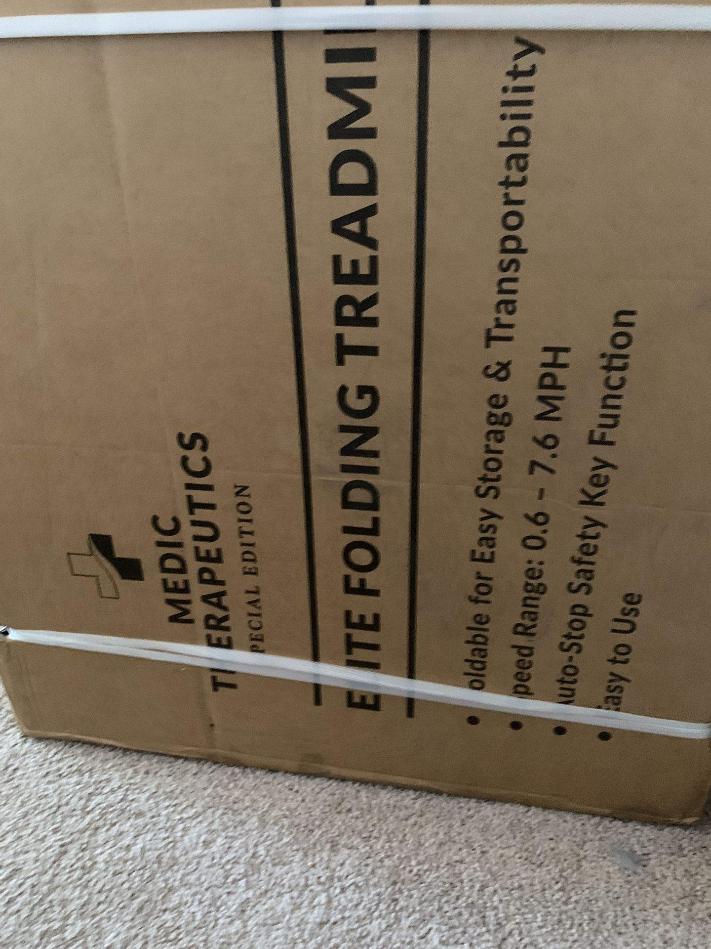 Medic Therapeutic Special Edition Elite Folding Treadmill. Brand New In Box Unopened Asking 200.00 Cash Hurst Cross Posted