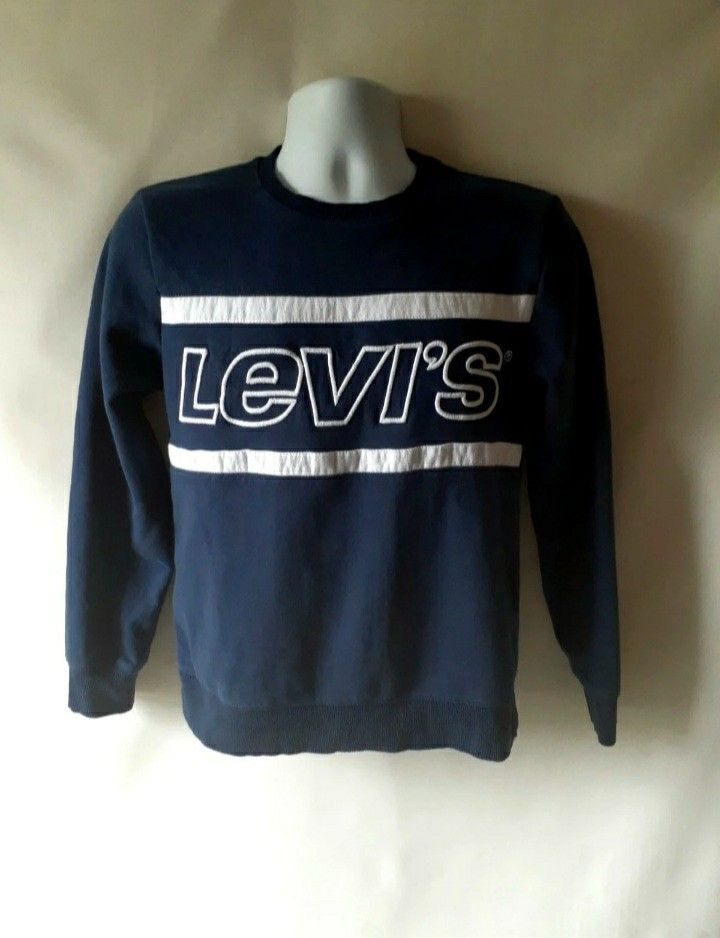 Levi's boys navy blue embroidered sweatshirt size L