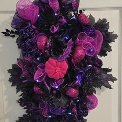 Custom Halloween Swag Wreath