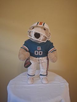 Vintage Miami Dolphins Teddy Bear 