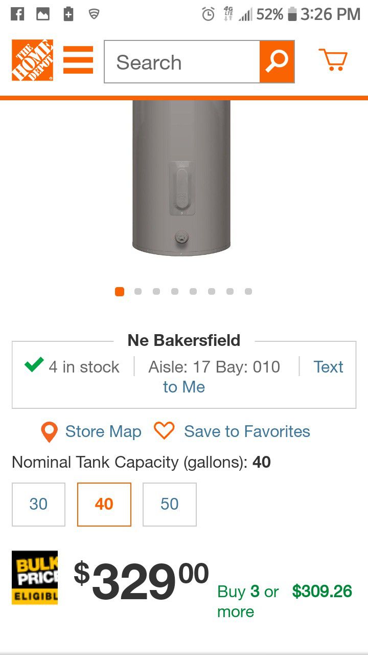 Great condition 40 gallon electric hot water heater