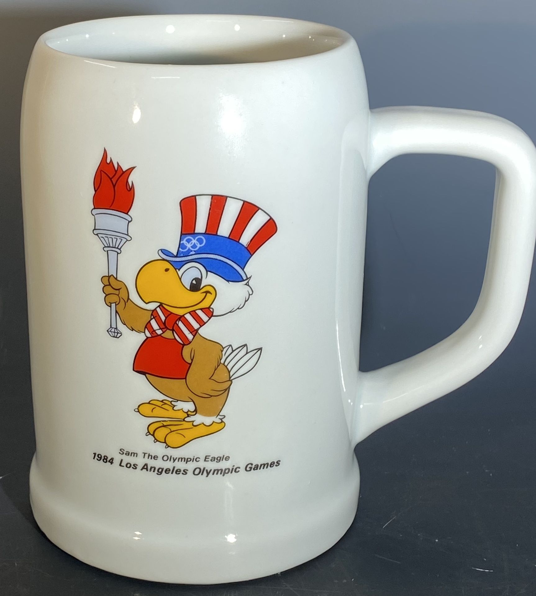 Collectible 1984 Olympics Los Angeles USA Beer Stine Mug