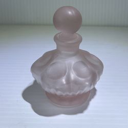 Vintage SILVESTRI "I dream of Jeannie" Frosted Blush Rose Pink Vanity Perfume…