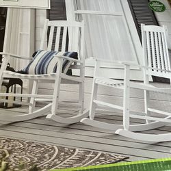2 wooden porch rockers- new in box