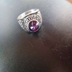Amethyst Balfor Class Ring