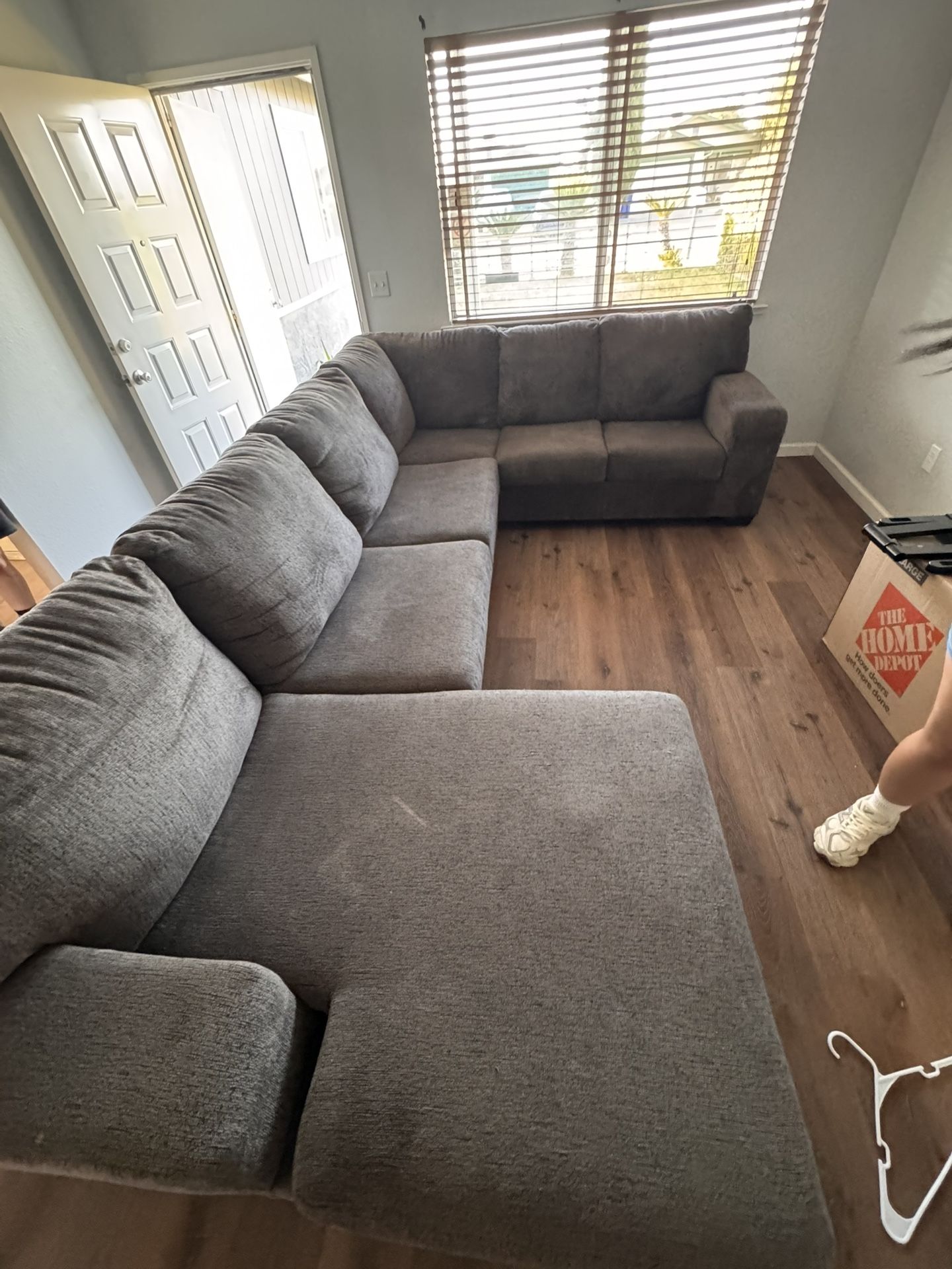 Dark Grey Sectional Couch